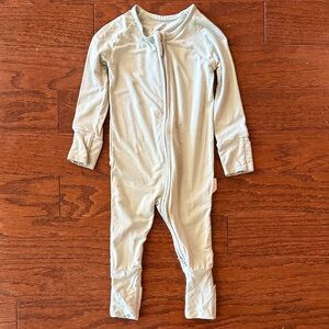 Marlowe & Co zippered romper convertible one piece desert sage green